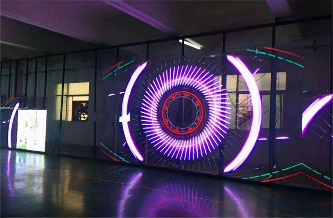 P3.97-7.81 LED-Videowandbildschirm Vermietung Transparent Vollfarbe