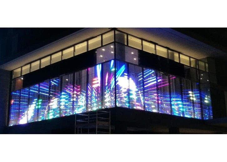Glas-HD-transparente LED-Display-Platte P3.91-7.8 für Innenräume und Außenräume