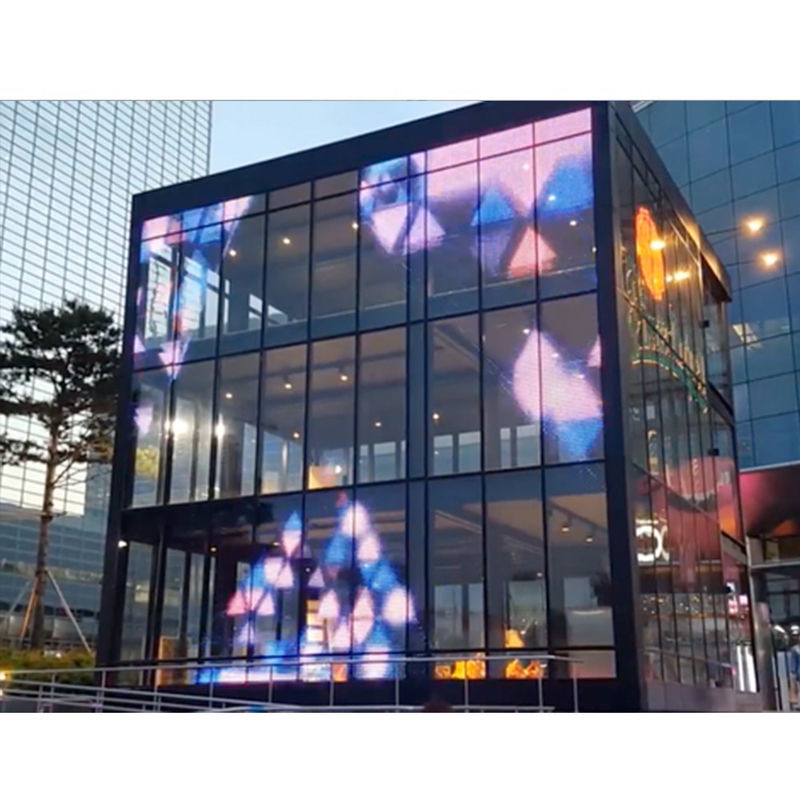 Glas-HD-transparente LED-Display-Platte P3.91-7.8 für Innenräume und Außenräume