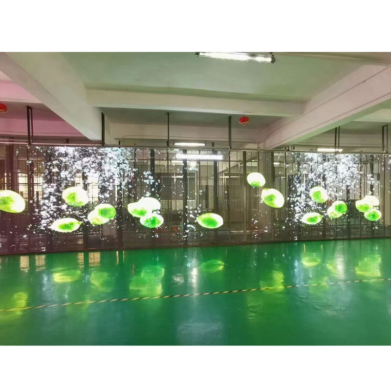 P2.6-5.2 HD Transparente LED-Display-Platte 2500nits Hängende Anlage