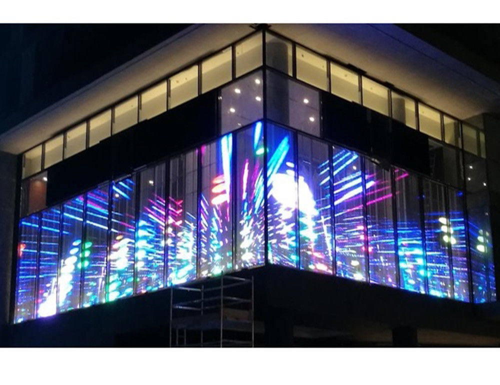 P2.6-5.2 HD Transparente LED-Display-Platte 2500nits Hängende Anlage