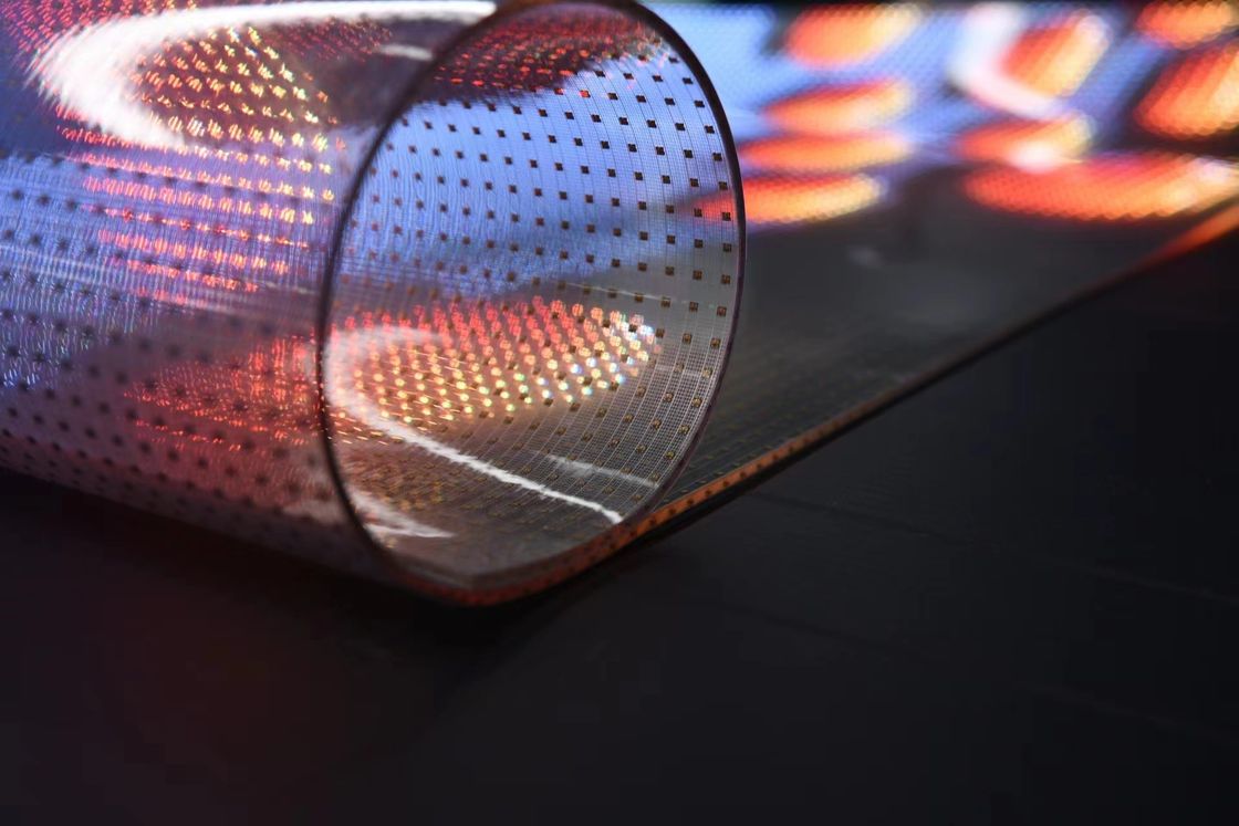 P6 P10 Transparente LED-Anzeige Flexible Vollfarbe für Innenräume