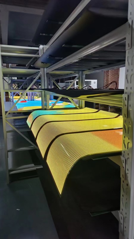 Wasserdichtes Transparentes LED-Schild, Mehrfarbiger LED-Transparenter Filmbildschirm