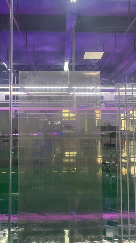 Wasserdichtes Transparentes LED-Schild, Mehrfarbiger LED-Transparenter Filmbildschirm