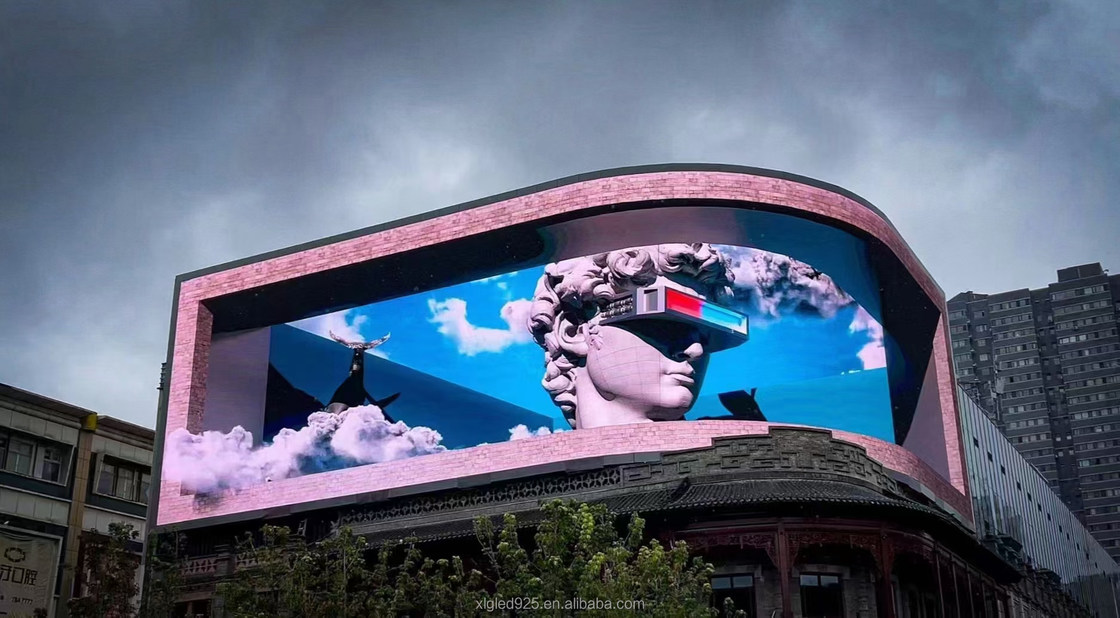 ISO9001 3D-LED-Bildschirme für den Außenbereich Mehrfarbig P4.81 für Werbung