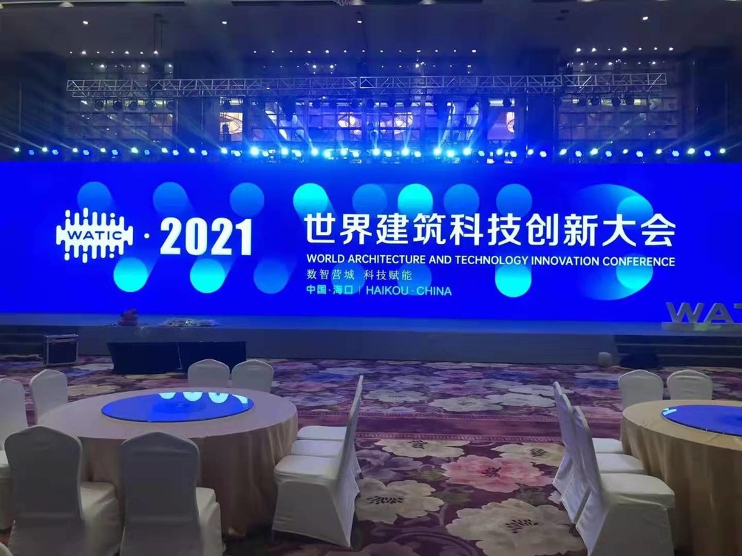 Mehrfarbige LED-Wandbildschirme für Innenräume P3.91 P5.95 Festanlage