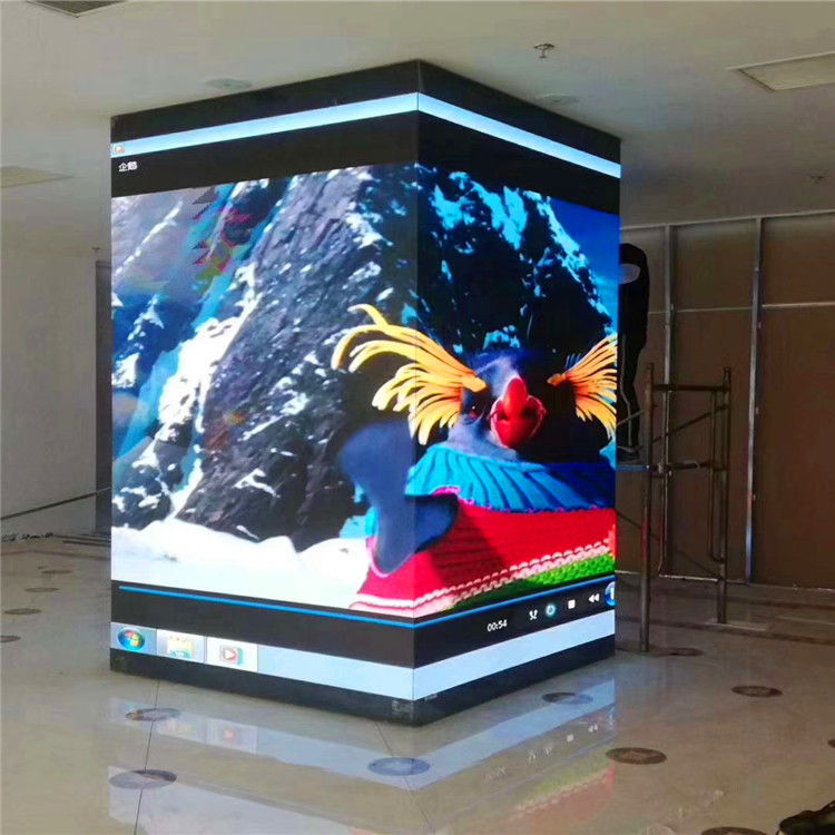 Nahtlose Ecke gekrümmte LED Videowand, Ausstellung LED Display Soft Modul