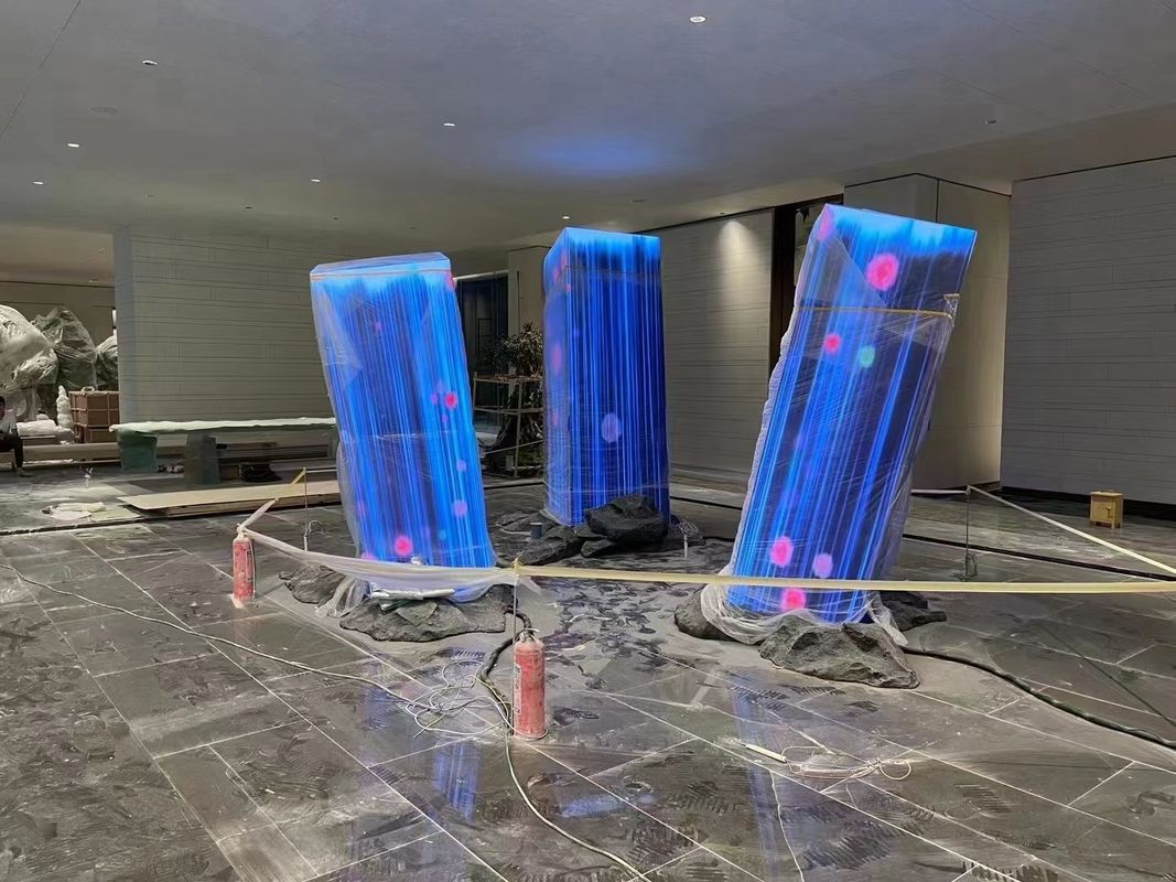 Nahtlose Ecke gekrümmte LED Videowand, Ausstellung LED Display Soft Modul